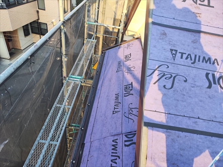 ルーフィングの設置